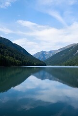 mountain lake in the mountains