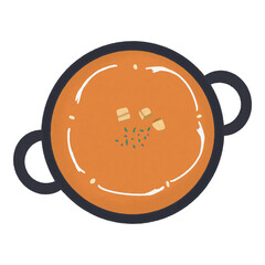 Delicious pumpkin soup