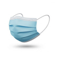 Medical Masks, 3d rendering, illustration, isolated on white background
