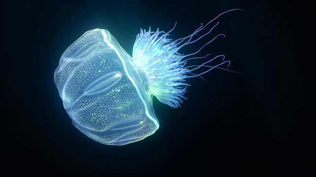 Luxurious Abyssal Crown Medusa 4K Video.
Immerse in a breathtaking 4K 16:9 video of the Abyssal Crown Medusa, a scientifically plausible deep-sea giant thriving at 5,000-7,000 meters.
