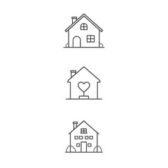 Real Estate Home Icon Set