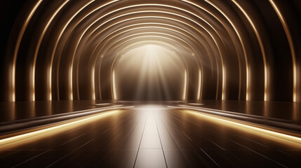 Golden Arched Tunnel
