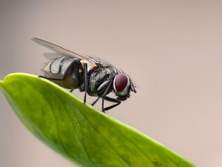 fly on leaf
