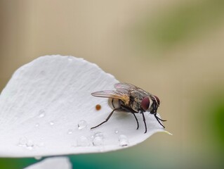 fly on leaf