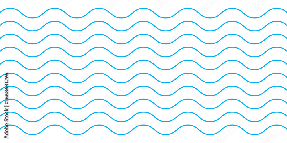 Poster wave line set. vector water waves. wave ornament pattern. set of wavy zigzag lines. wave thin line b