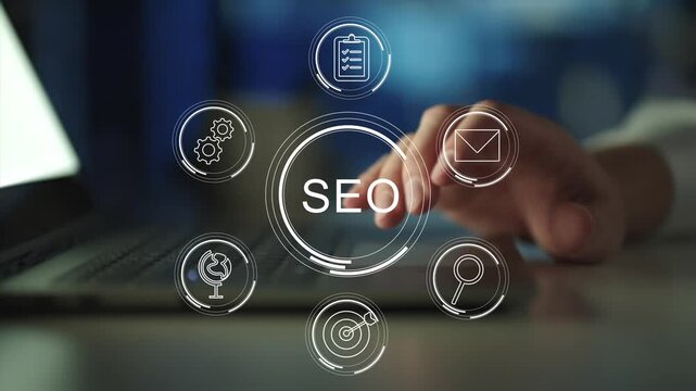 SEO search engine optimization for promoting ranking traffic on website and optimizing your website to rank in search
