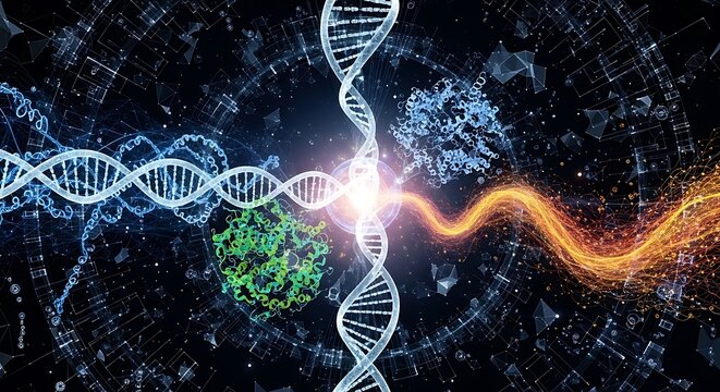 Multi omics integration with DNA helix proteins molecular structures and systems biology biotechnology research
