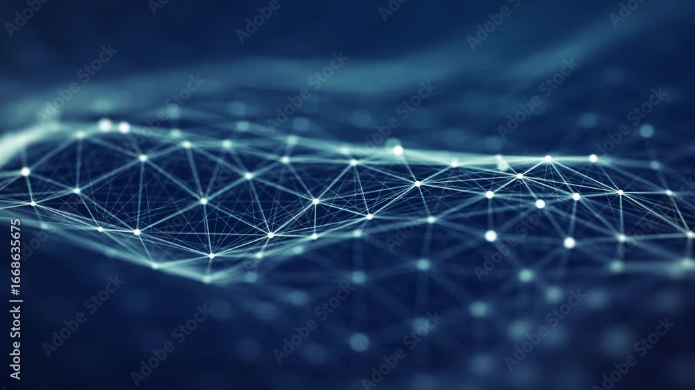 Poster abstract network connection background