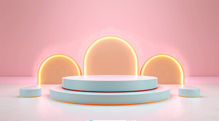 easter eggs on a pink background