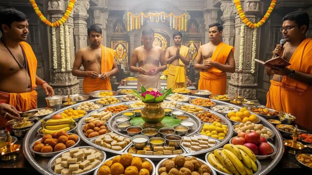 Varaha Jayanti  Hartalika Teej  Ganesh Chaturthi  Samvatsari Balarama Jayanti A Vibrant Celebration of Indian Festivals in Temple Setting