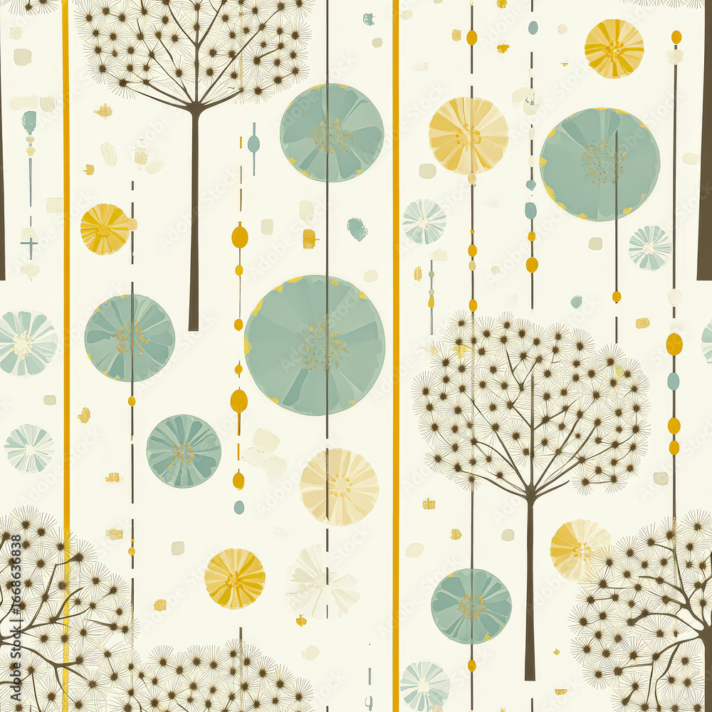 Poster tree is shown in a pattern of circles and lines