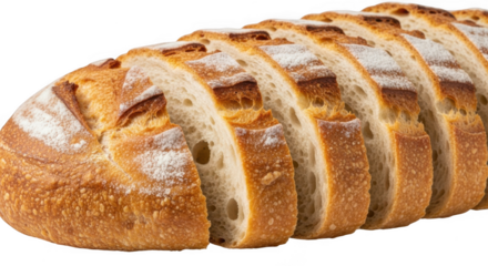Deliciously sliced artisan bread with assorted mix-ins freshly baked and ready to enjoy