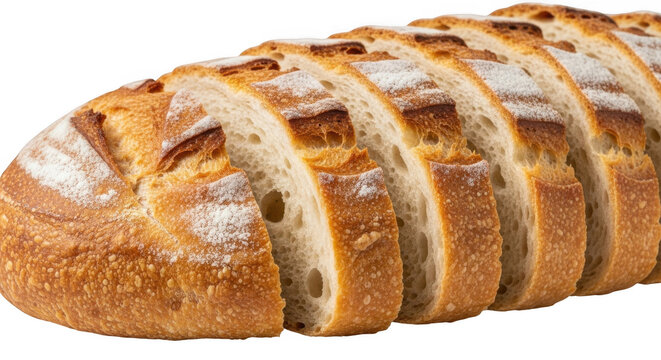 Deliciously sliced artisan bread with assorted mix-ins freshly baked and ready to enjoy