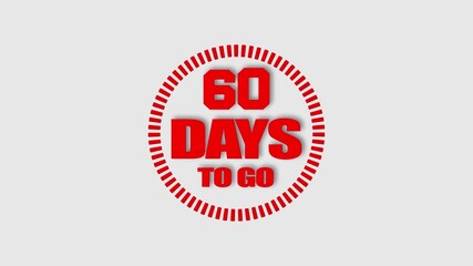 Countdown continues, just 60 days left for promotions, exclusive offers, campaigns and exciting announcements,