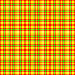 Mustard and Ketchup Plaid Seamless Repeat