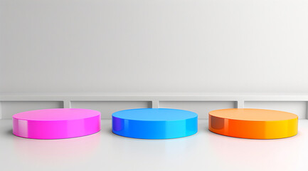 candles on a white background