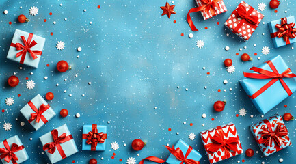 christmas background with snowflakes
