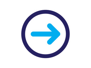 blue arrow sign