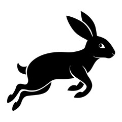 Rabbit Hop Silhouette