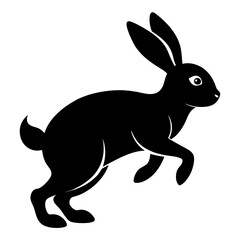 Rabbit Hop Silhouette