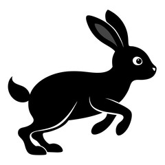 Rabbit Hop Silhouette