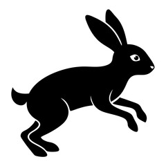 Rabbit Hop Silhouette