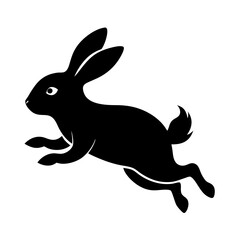 Rabbit Hop Silhouette