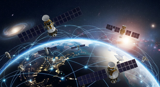 Global Satellite Network Connecting the World Through Orbiting Communication Technology
