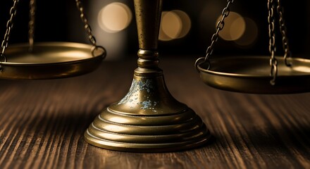 Antique justice scales symbolize fairness, balance, and legal decisions for a fair outcome
