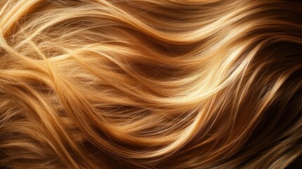 Naklejka premium Golden blonde hair flowing in the wind.