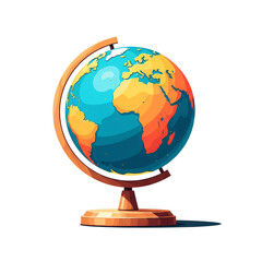 globe on empty background