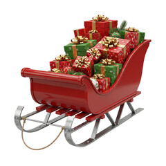 christmas gifts on a empty background