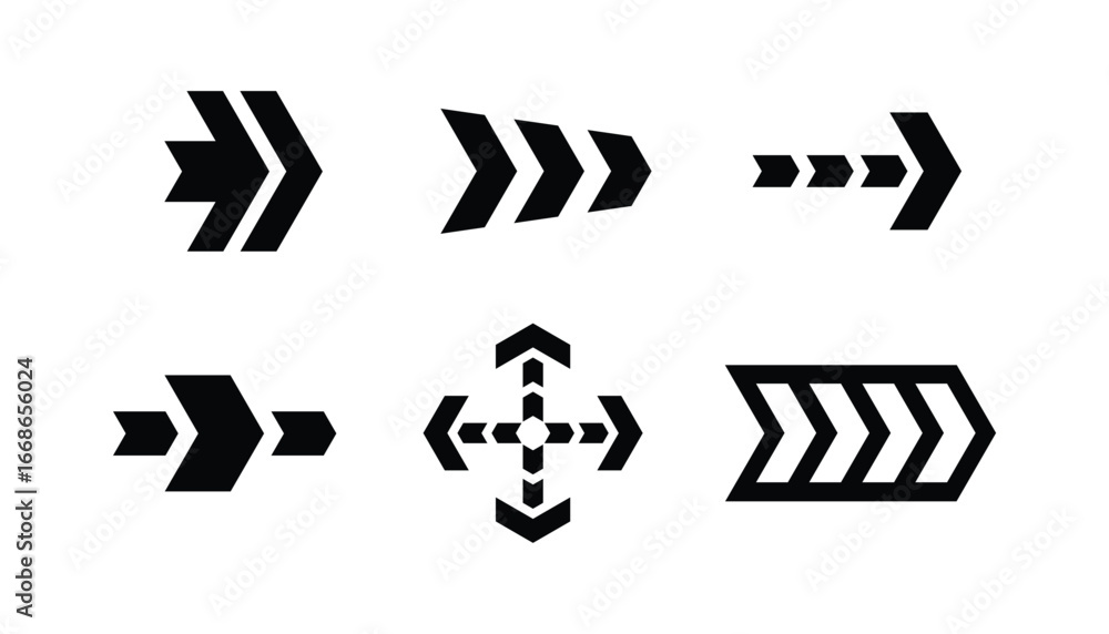 Aufkleber set of arrow icon vector for directions and web graphic design