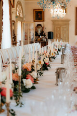 Tavola imbandita matrimonio