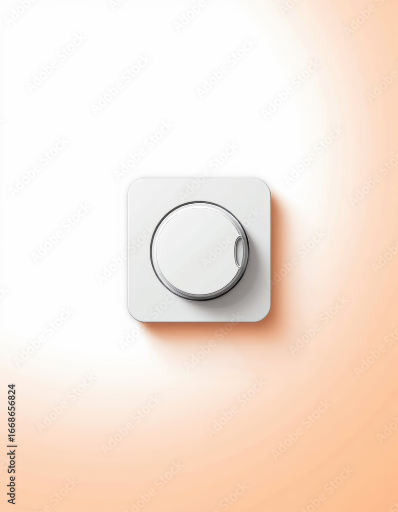Poster blank dryer control cover with a circular indicator for customization