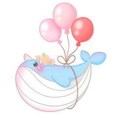 happy birthday card with balloons