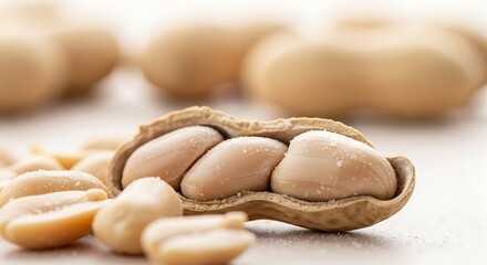 Obraz premium Delicious Roasted Peanuts in Shell Snack
