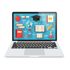 laptop with empty background