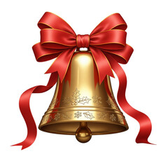 christmas bells isolated on empty background