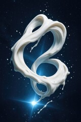 Cosmic Milk Wave in S-Curve over Spiral Galaxy