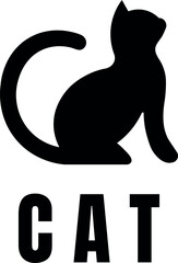 Cat logo design vector illustration | Premium Vector