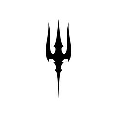 Neptune Trident Icon for Nautical Concept
