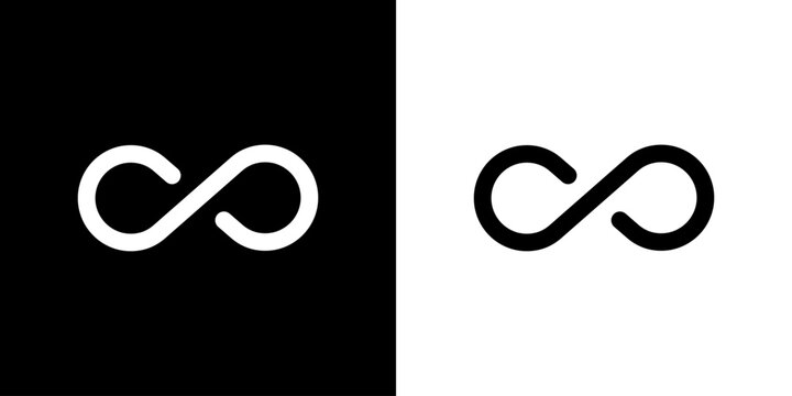 Infinity icon stock illustration
