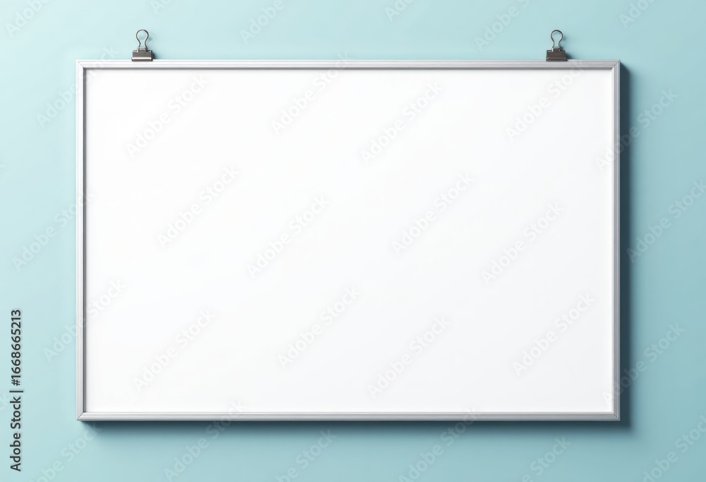 Aufkleber wall-mounted schedule board displaying a blank side for versatile use