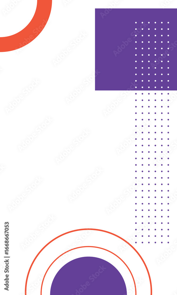 Poster abstract white background with geometric shapes. flat background design with geometric elements in y