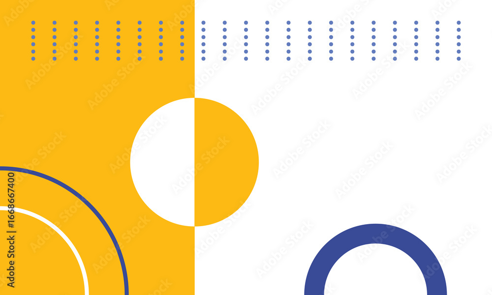 Poster abstract white background with geometric shapes. flat background design with geometric elements in y