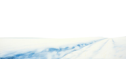 PNG Snow field border panoramic nature winter.