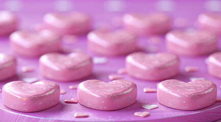 pink candy hearts