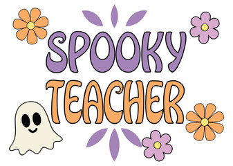 Spooky Teacher Halloween Design