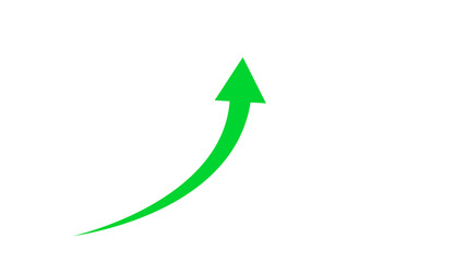 Transparent or png green arrow up illustration design.